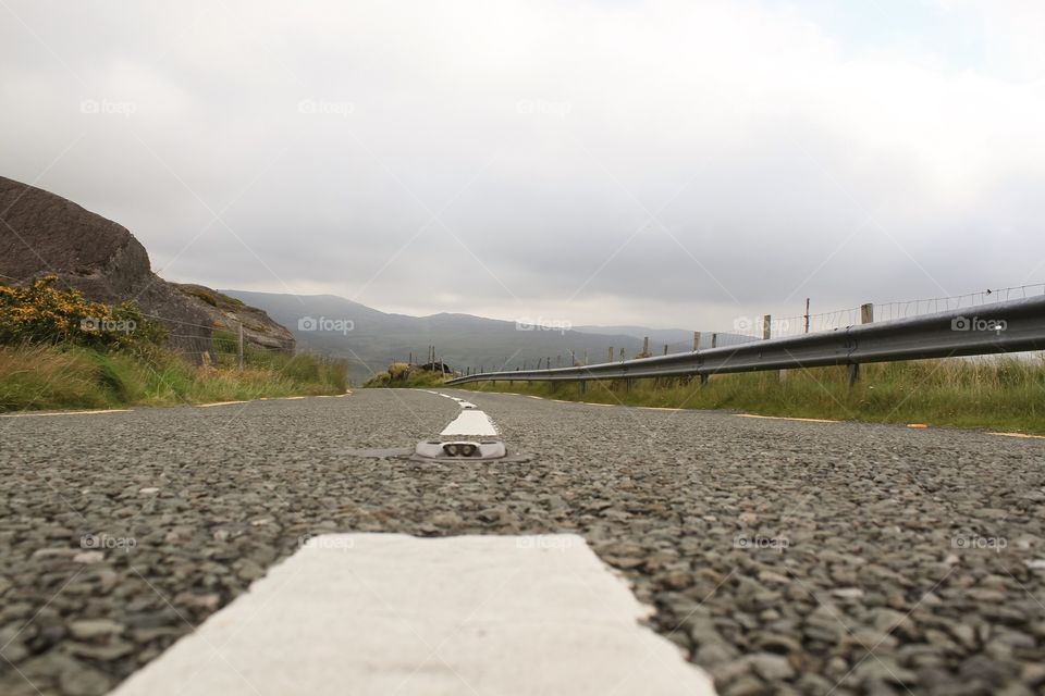 A mountainous road in Ireland 