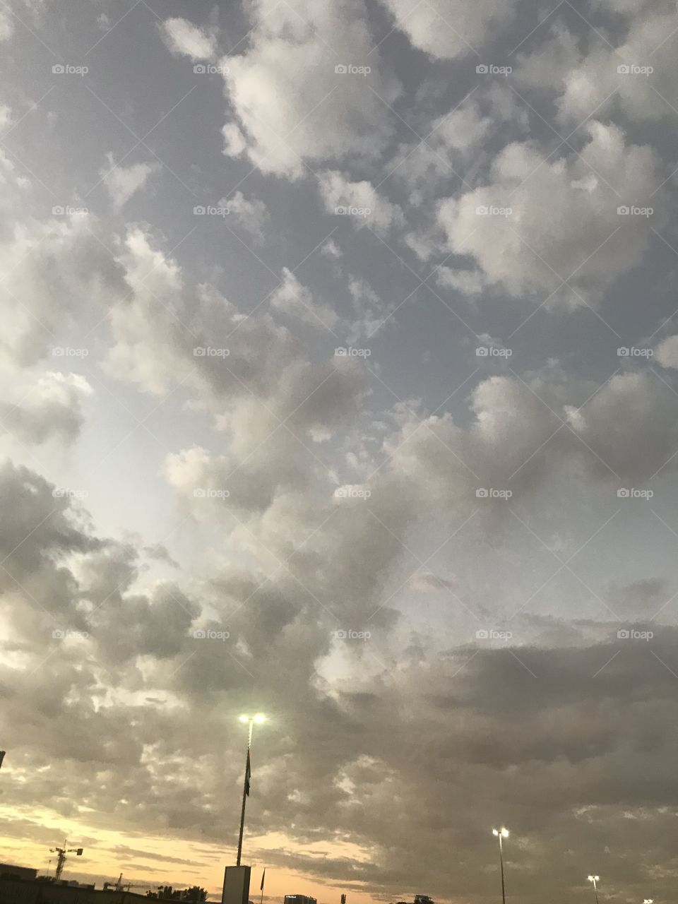 Sky and the clouds in the morning 