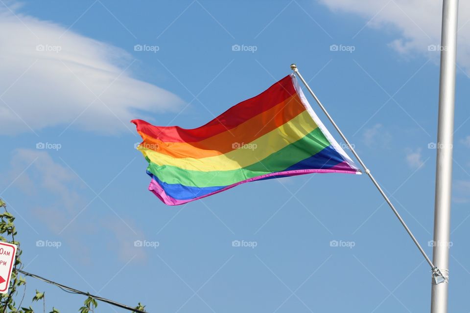 Flag, No Person, Wind, Sky, Flagpole