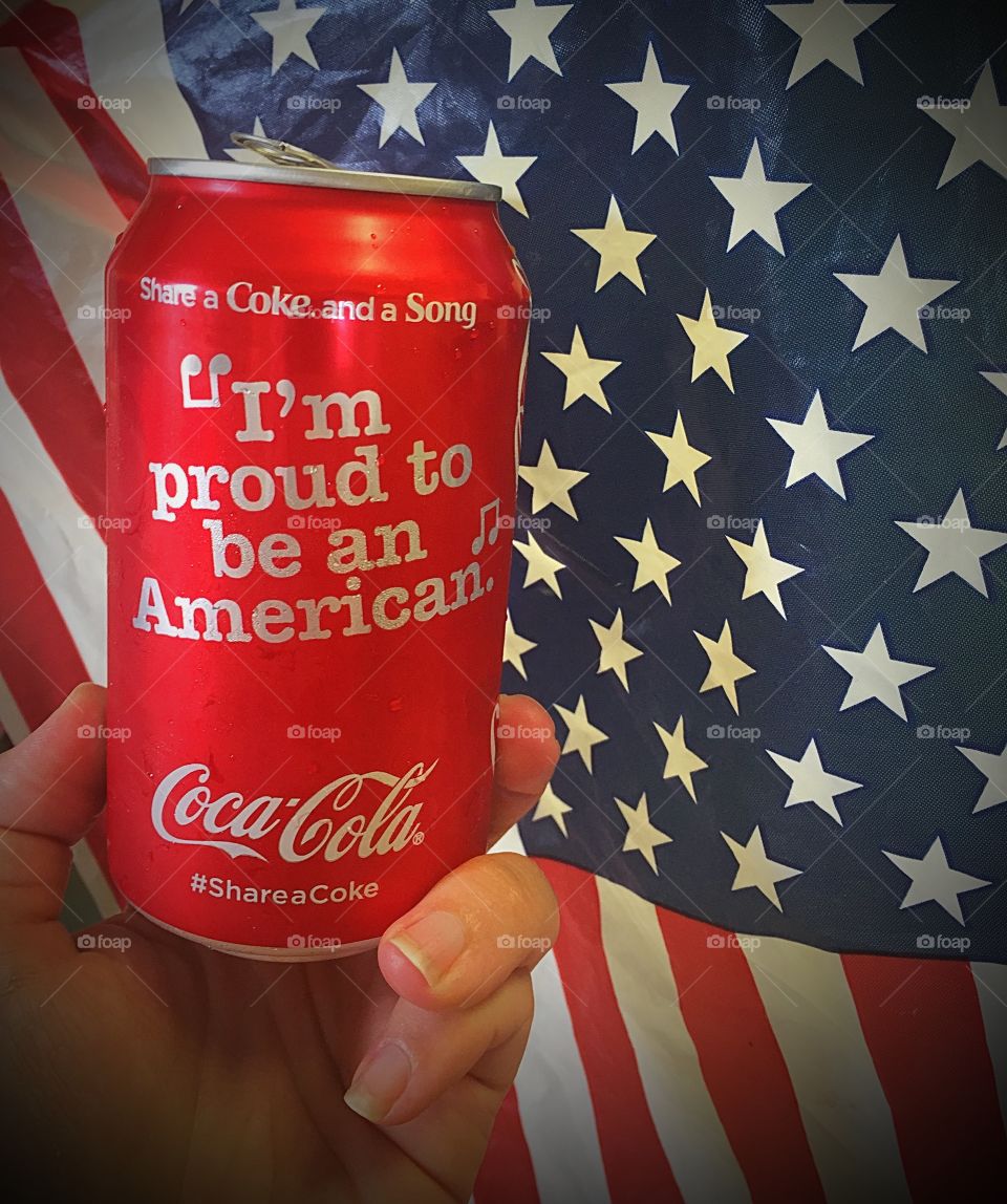Proud to be an American! Share a Coke.