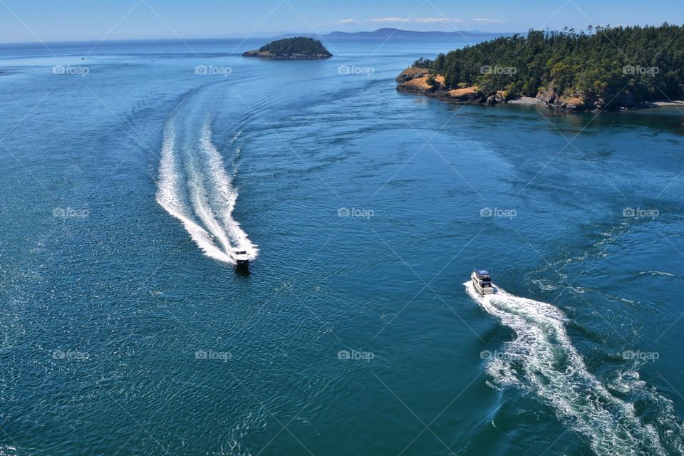 Two speedboats