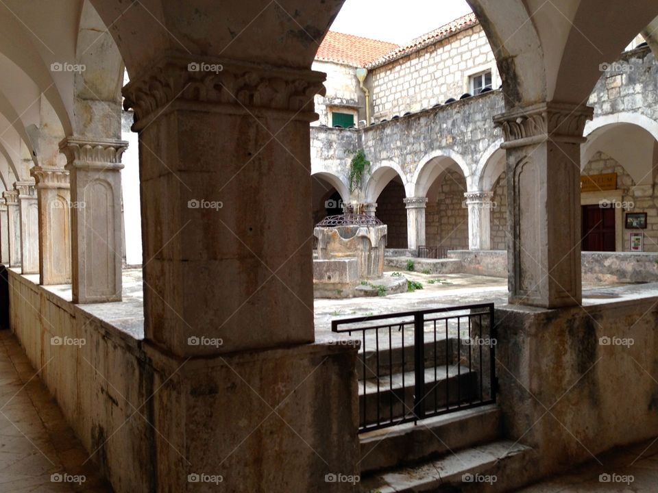 Courtyard, Hvar, Croatia