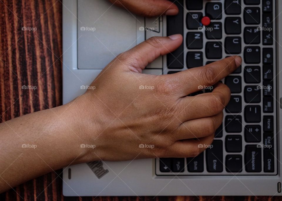 Hands Typing, Student Studying, Technology, Laptop Computer, Girl Typing On A Laptop Computer 