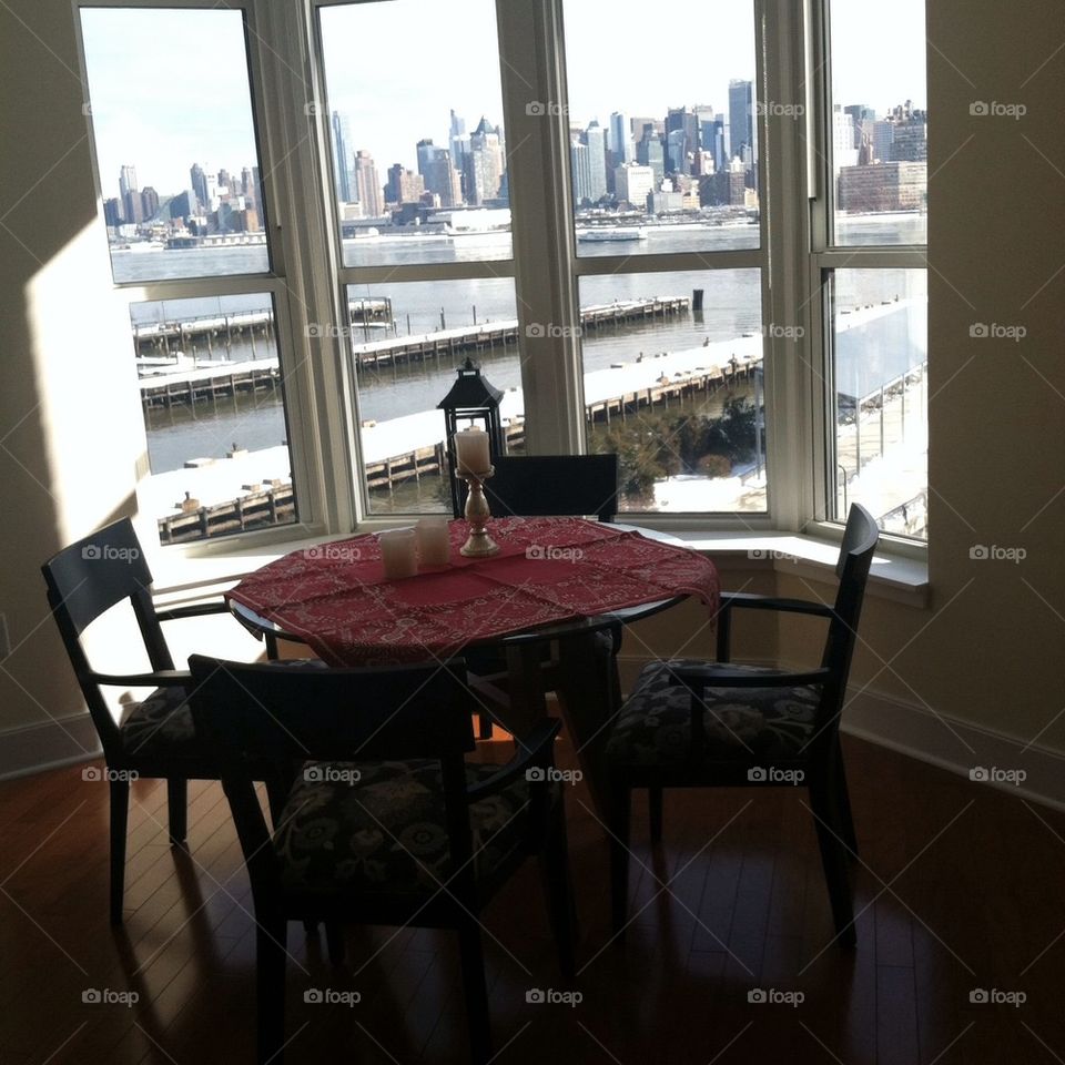 New York window view 