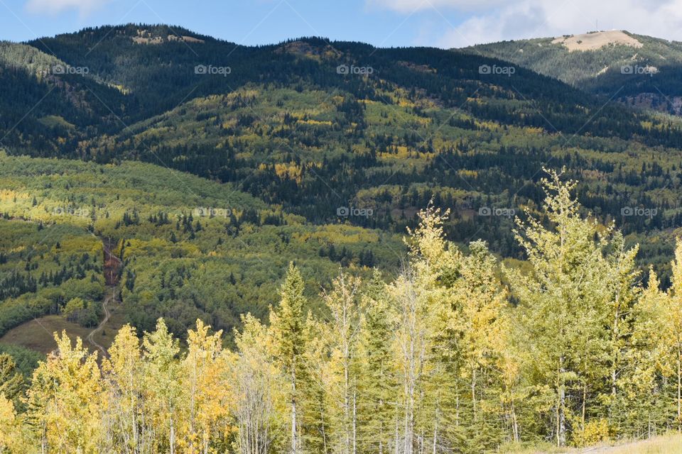 Mountains in the fall 