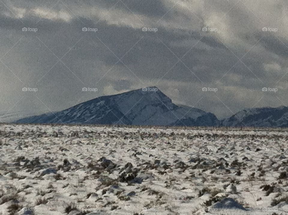 Bear-Tooth Mountains- alternate perspective. Jutting peak.