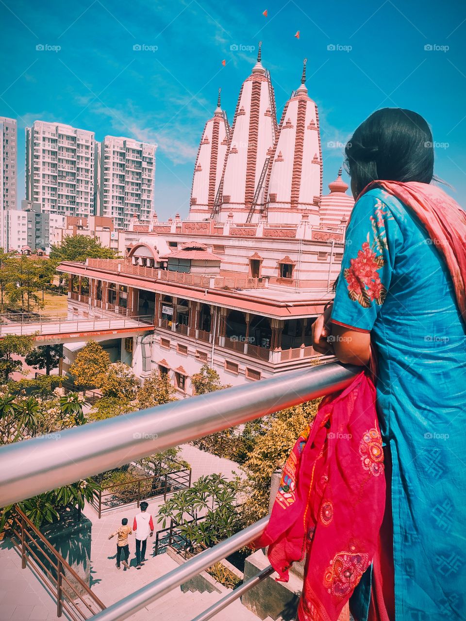 Enjoying weekend in Iskcon NVCC temple katraj pune