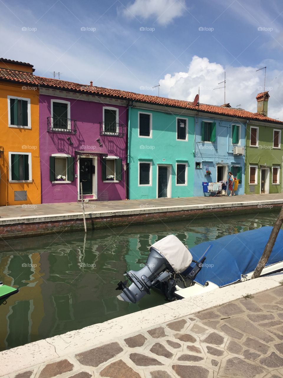 Burano Italy houses canal