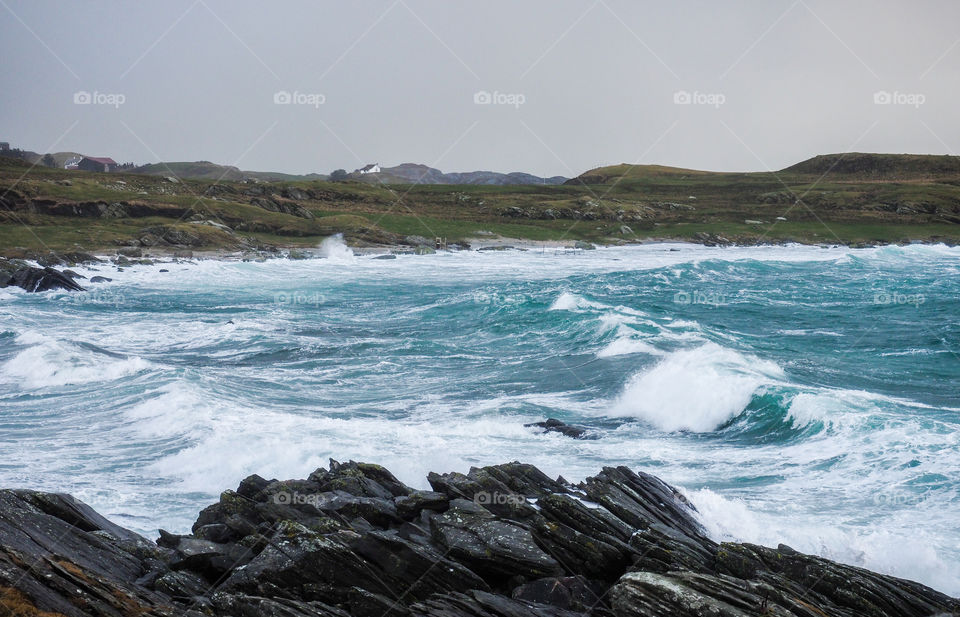 Storm at coast