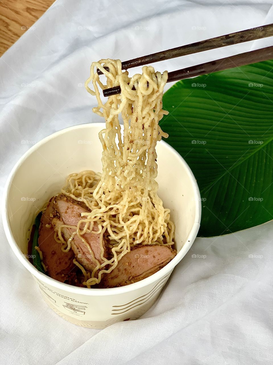 Black pepper Smoked duck Sarawak kolo mee bowl