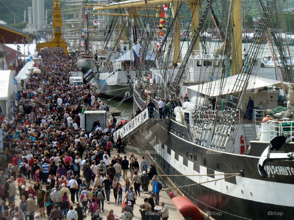 sailboat at the armada of Rouen