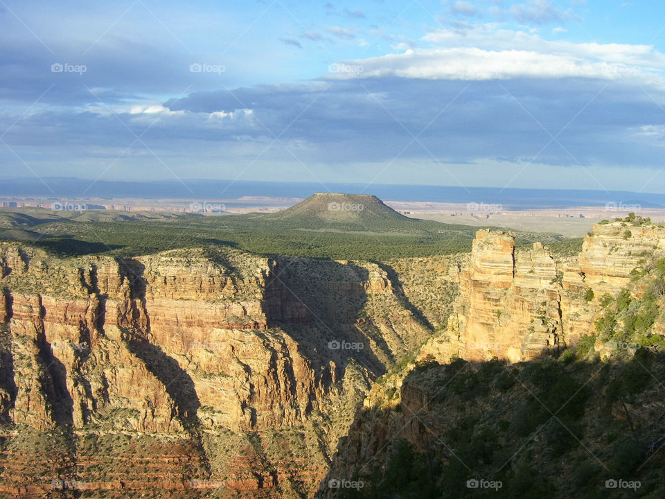 Majestic view of grand canyon