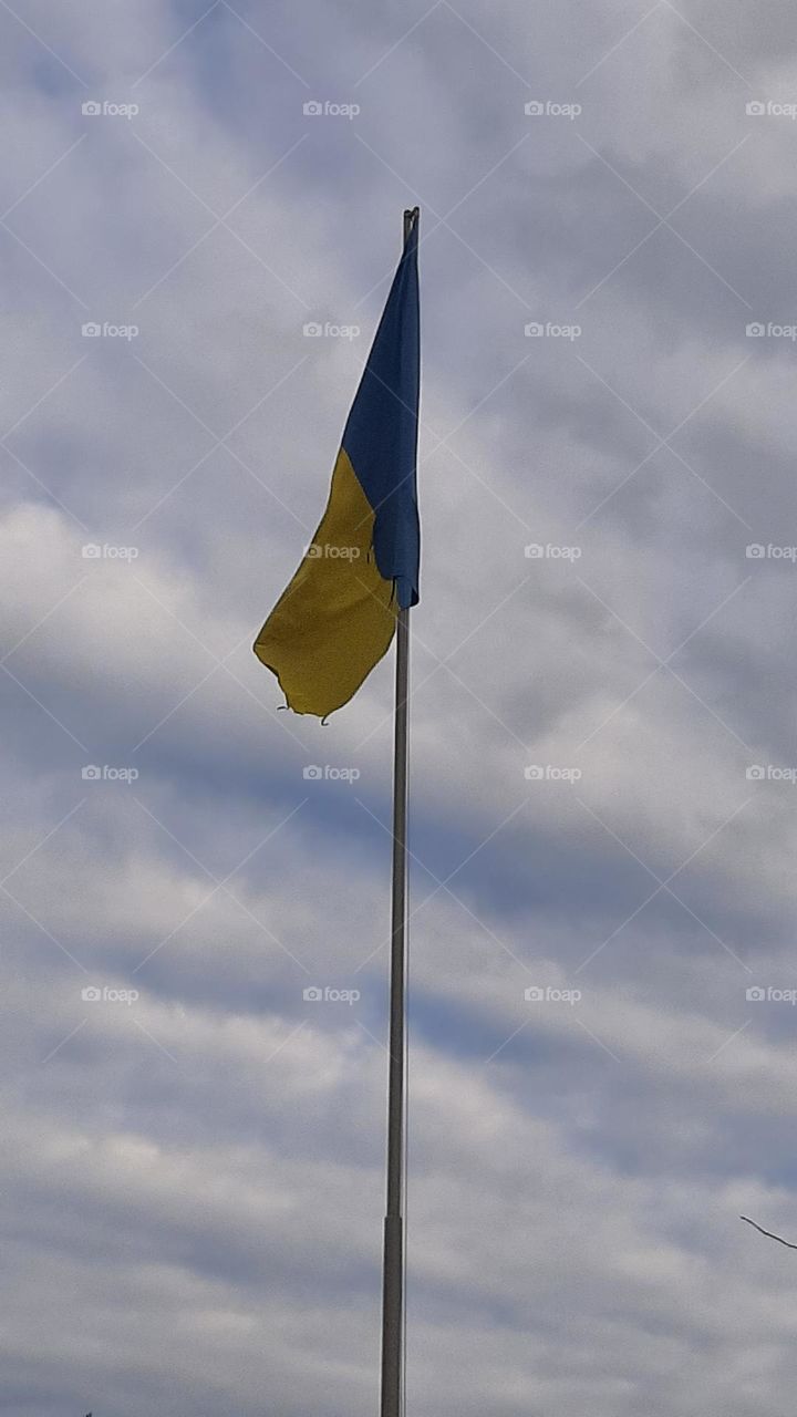 sky and flag