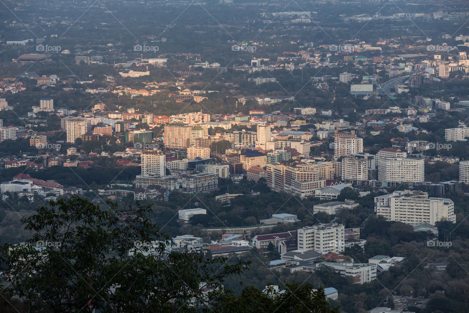 Chiang Mai city in the evening 