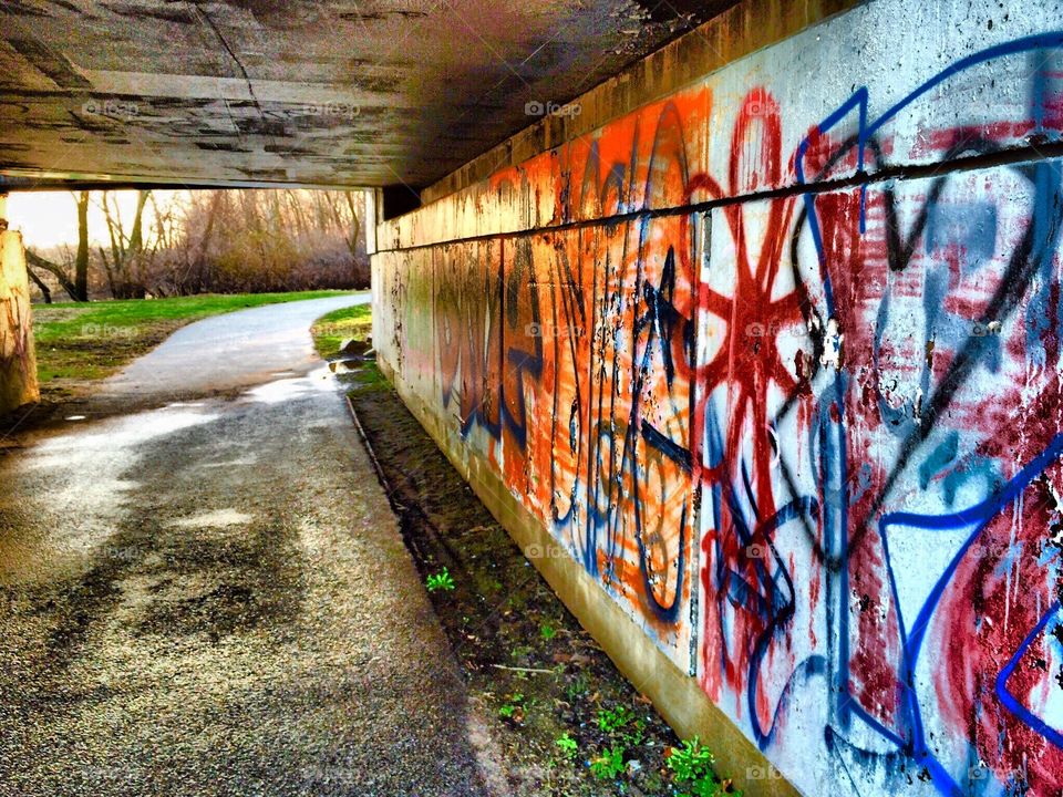 Graffiti under the bridge 2
