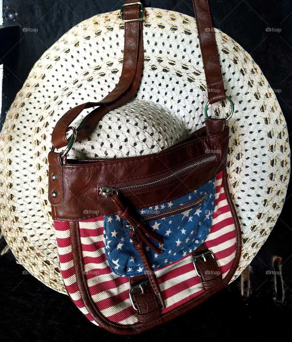 Happy 4th of july everyone, a commemorative bag with the flag of the United State