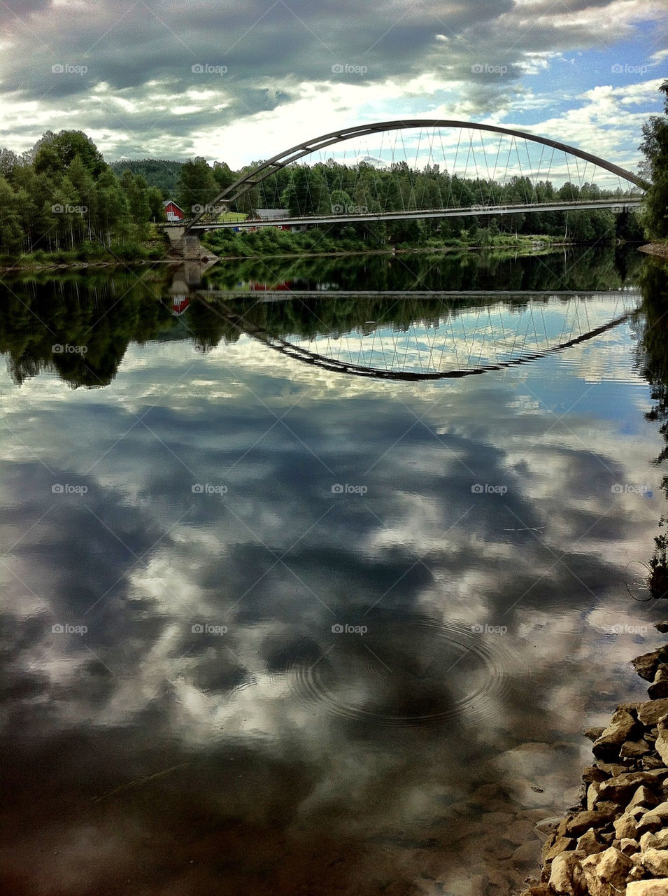 sommar river moln bridge by ka71