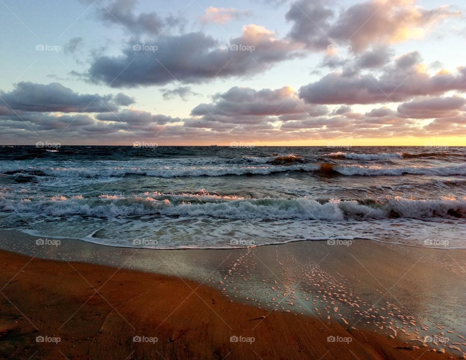 Sunset, Water, Beach, Sea, Ocean