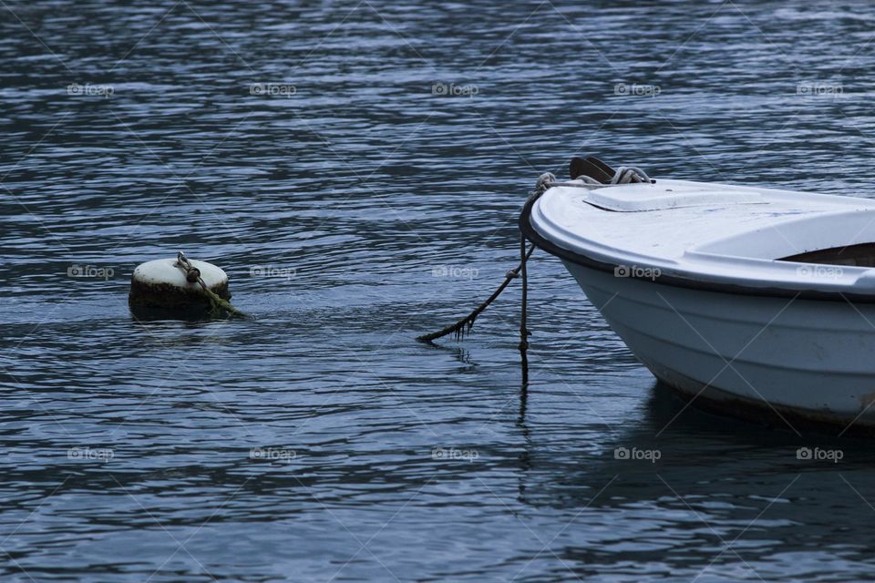 Fisherman's boat before departure