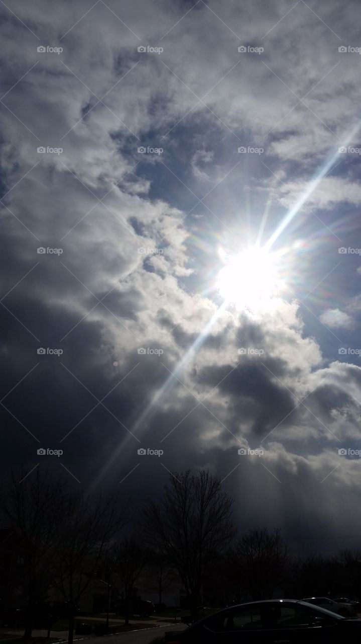 Blue Skies,Clouds and Sunshine