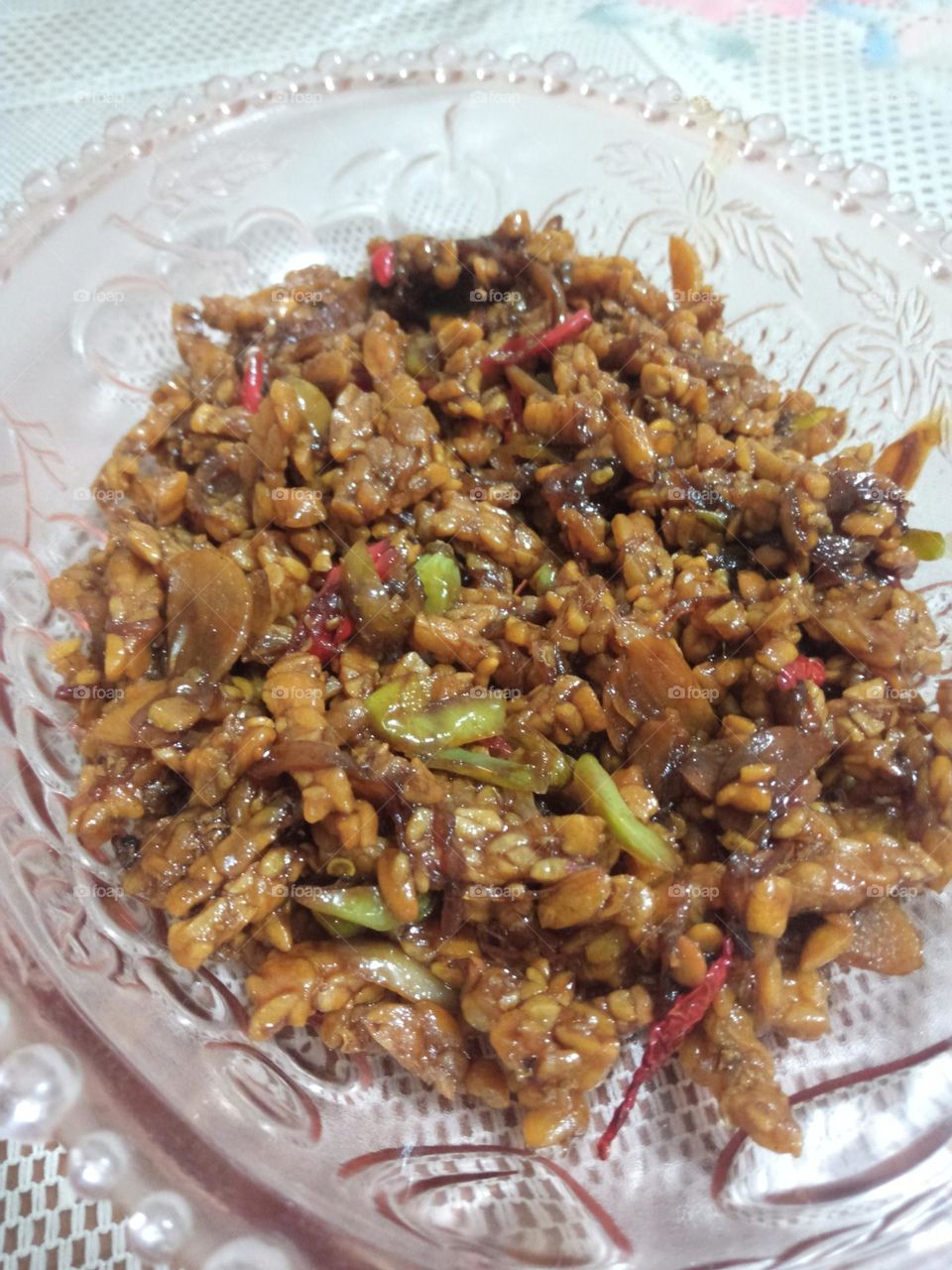 Oreg Tempe, Indonesian food