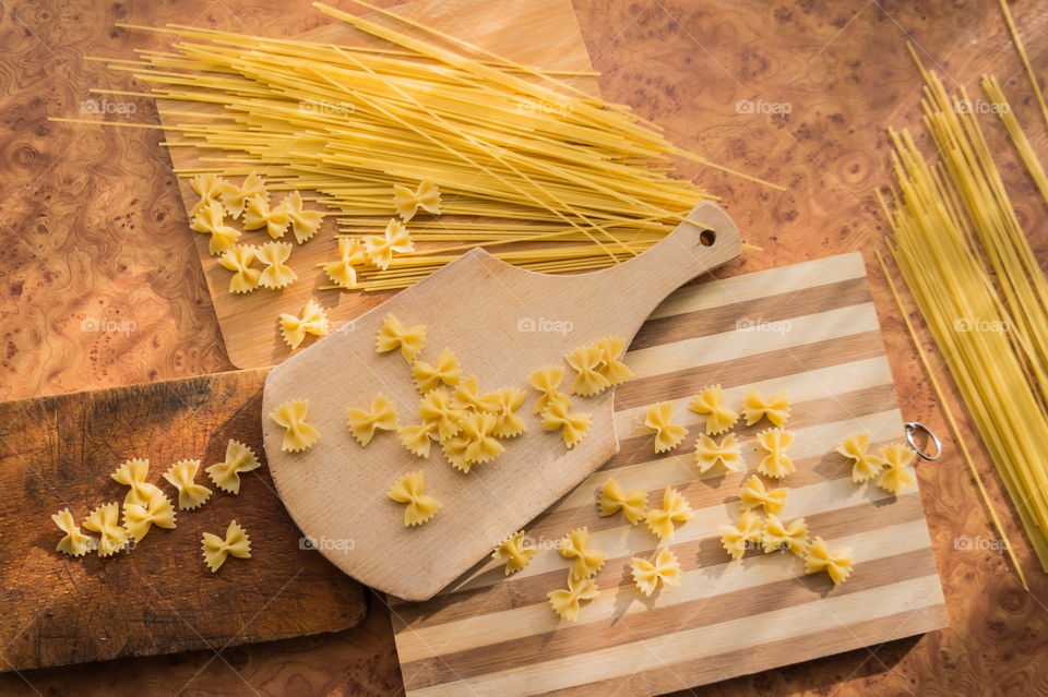 Different types of pasta