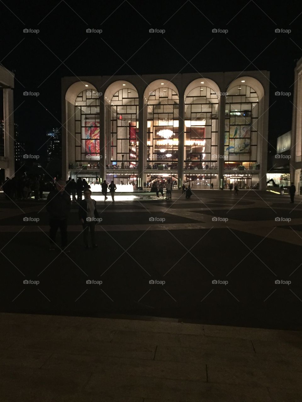 Lincoln Center at night 