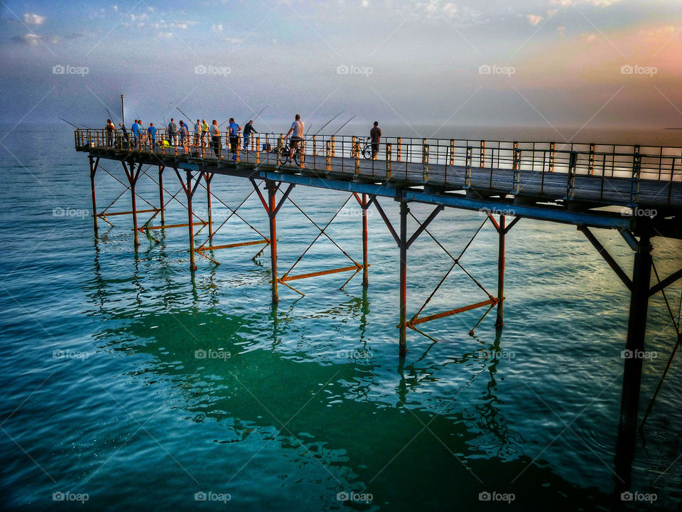 Evening Anglers, Bognor Regis Pier