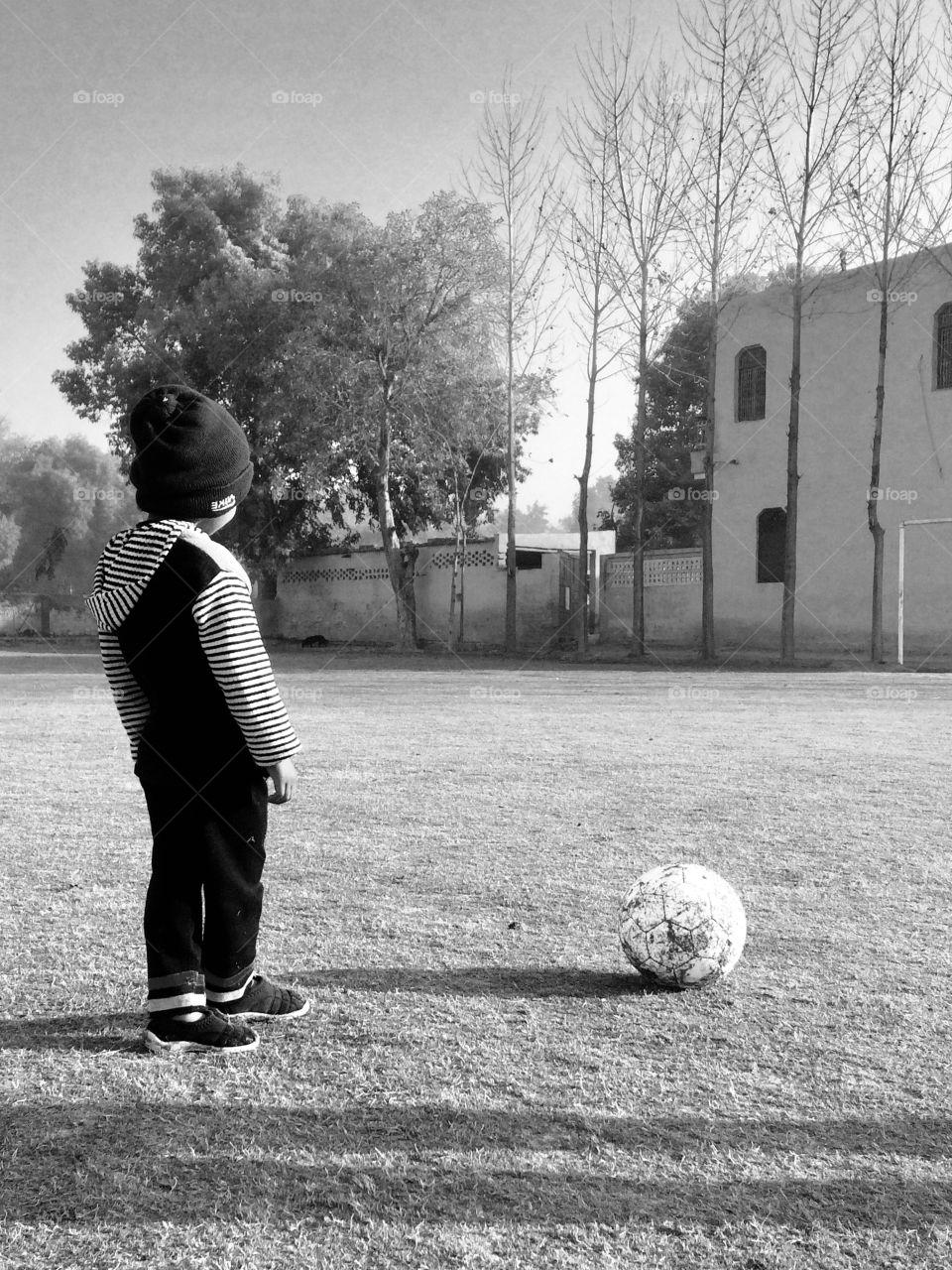 His name is Hardik Attri  he is very keen to play Football!!
