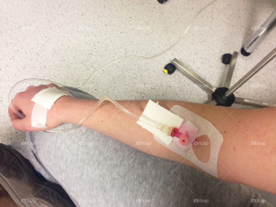 IV at the hospital