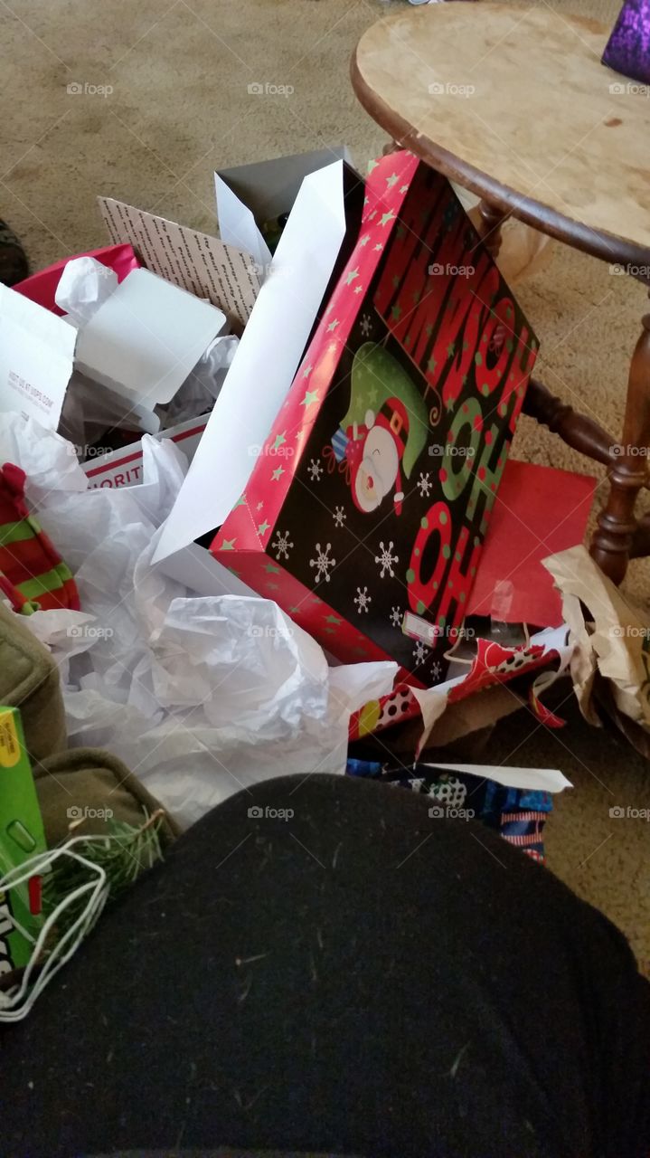 Christmas trash