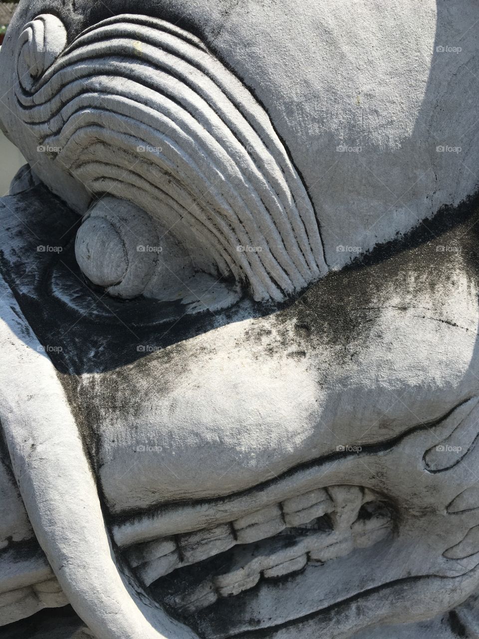 Chinese Traditional Stone Dragon in Shenzhen , China