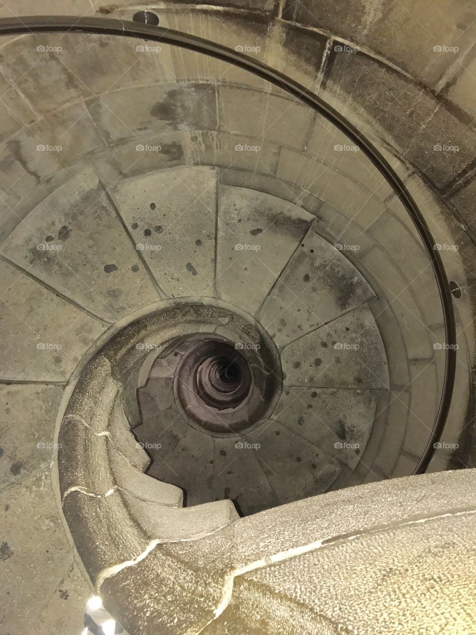 Stairs down at la sagrada familia in Barcelona 