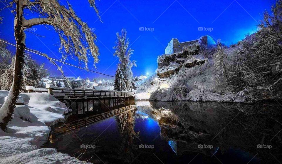 Winter Slunj Rastoke Croatia