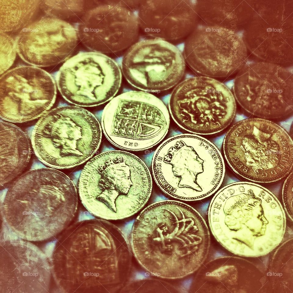 One pound coins