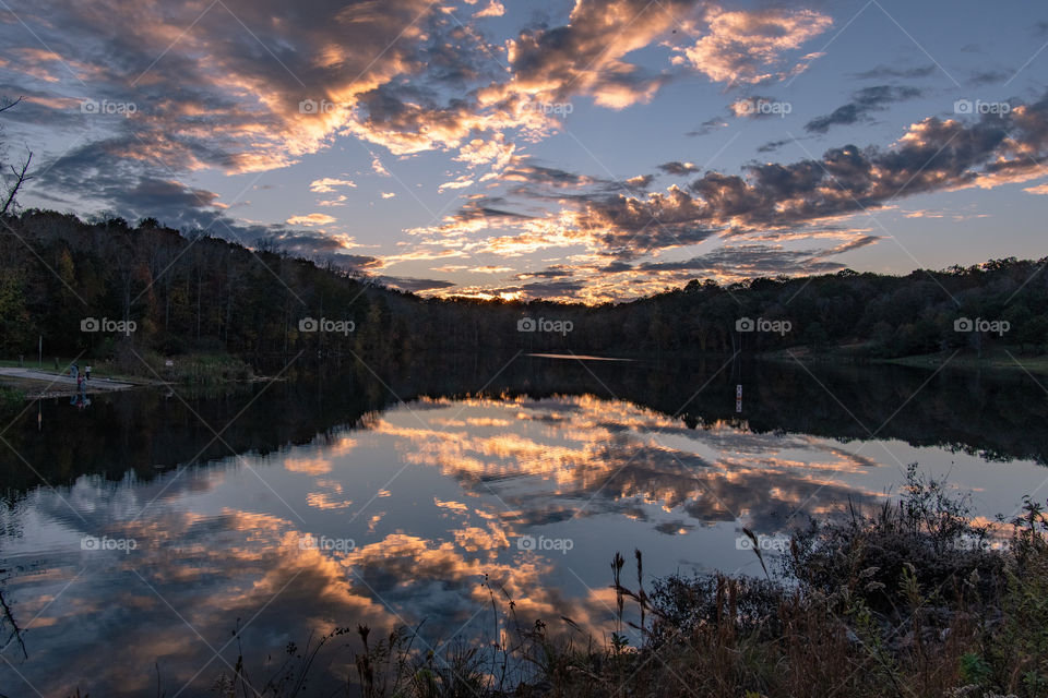 Hickory Log Reservoir Sunset