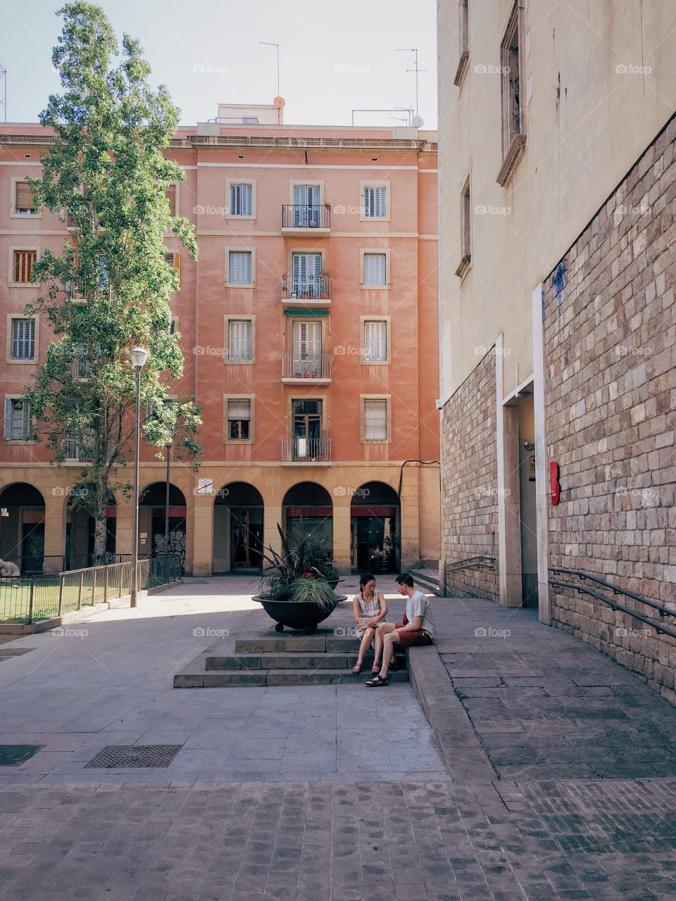 Couple in Barcelona 