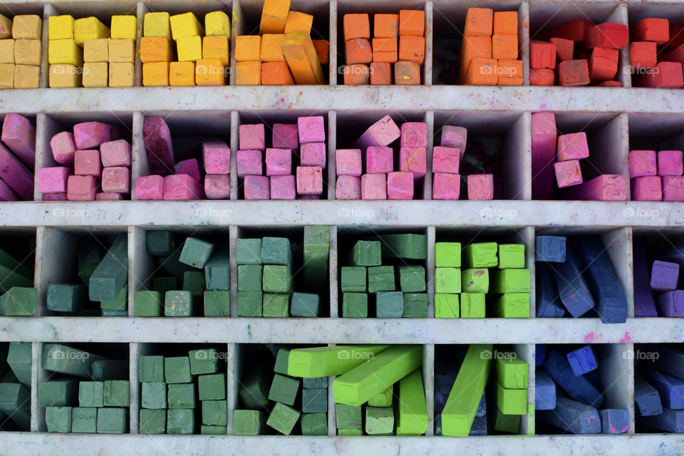 A Selection of Multicolored Chalks