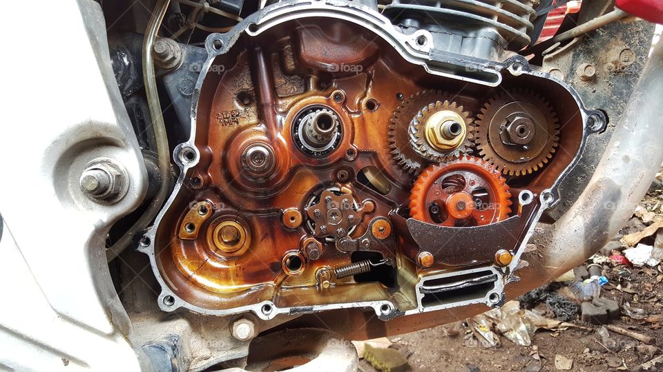 gear mechanism of a motorcycle