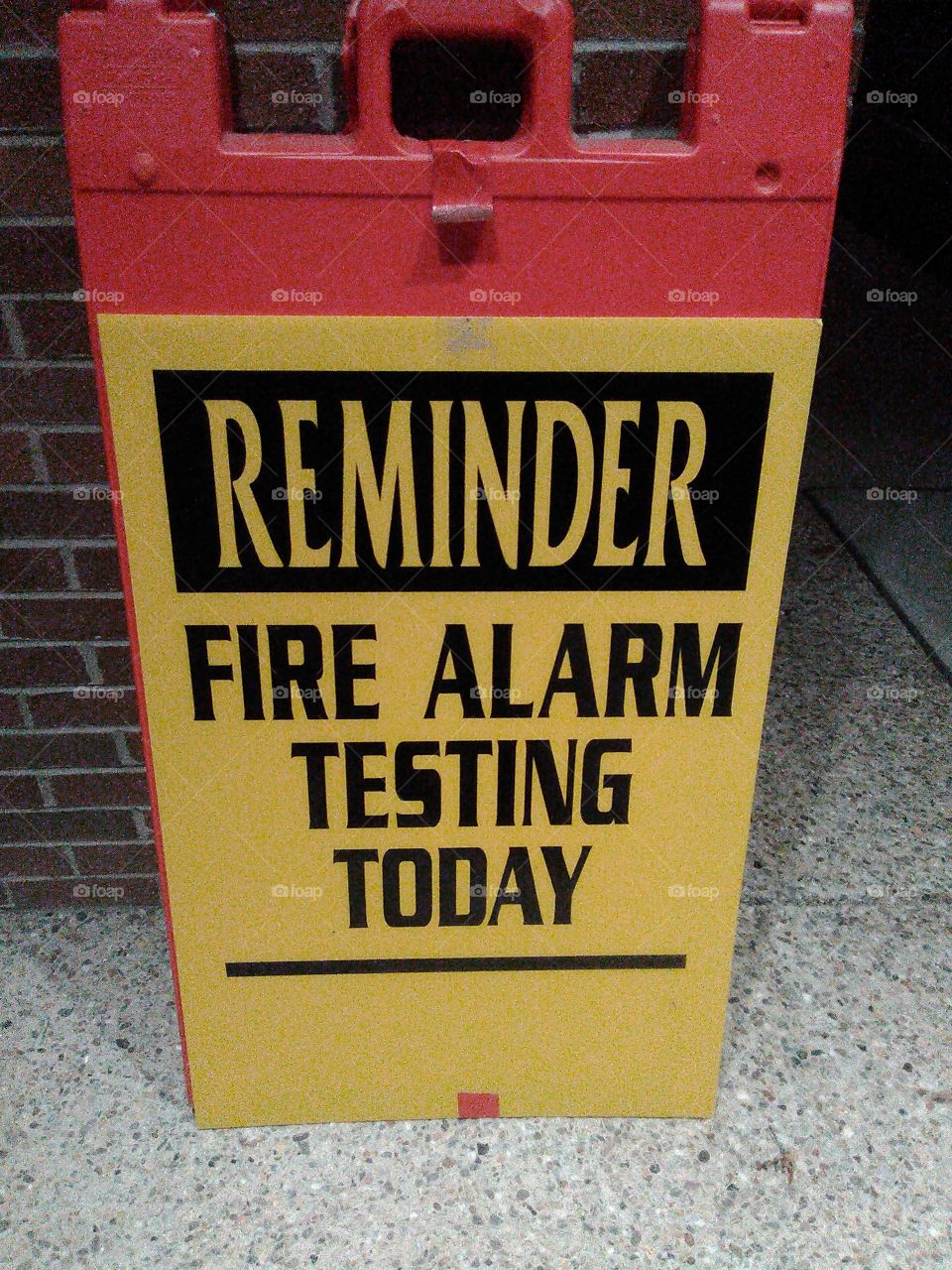 Fire Alarm Sign