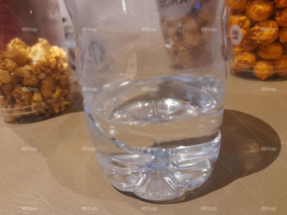 water in plastic bottle