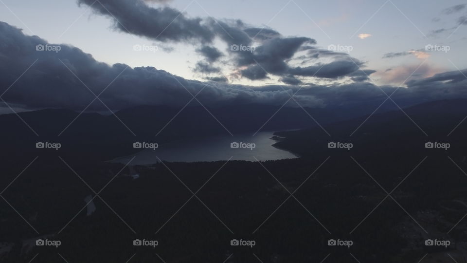 Drone Eye view of Lake