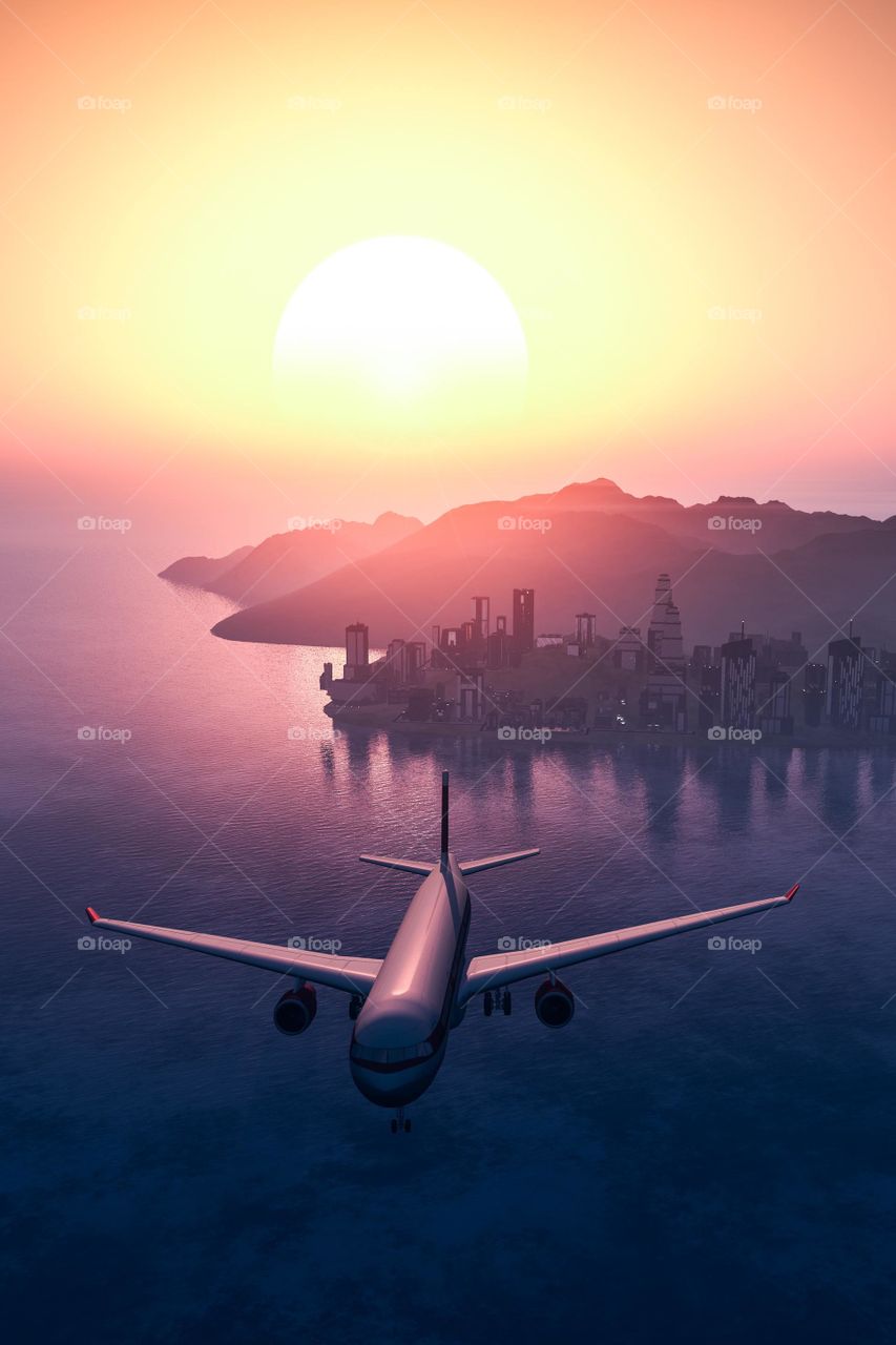 Feel awesome flying in the aeroplane