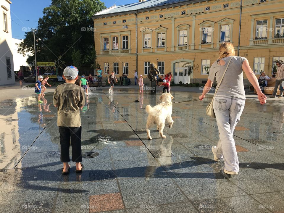 People, Street, City, Road, Pavement