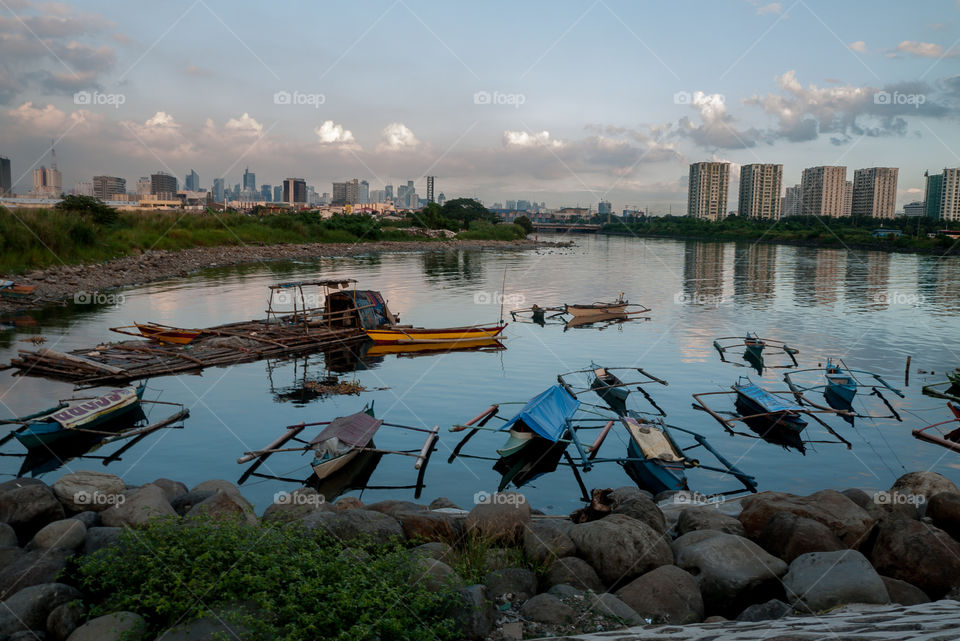 city with boats