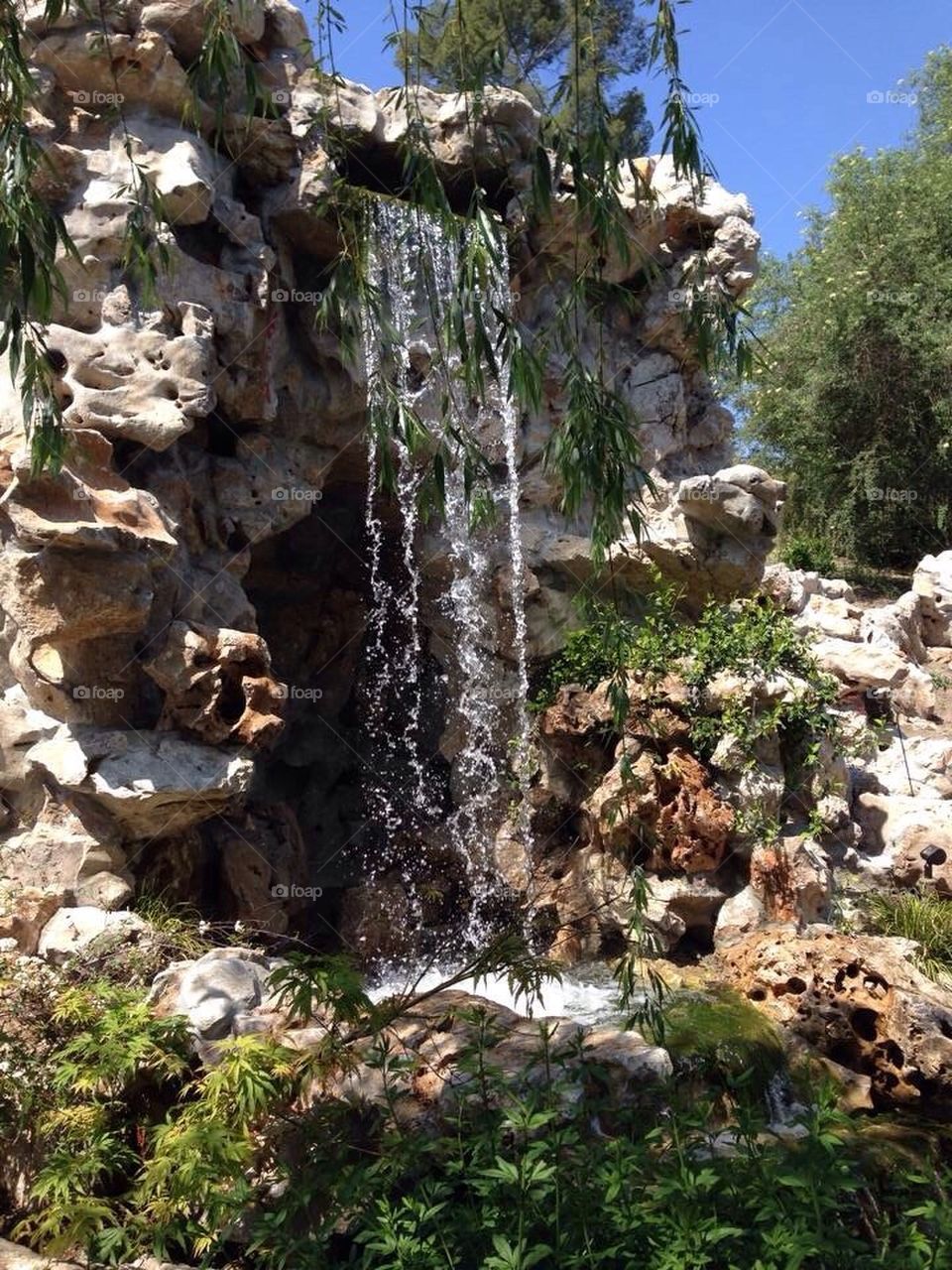 manmade waterfall