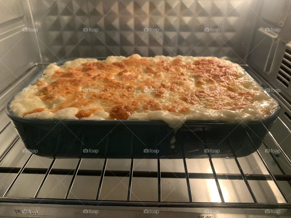 Baking codfish and cheese