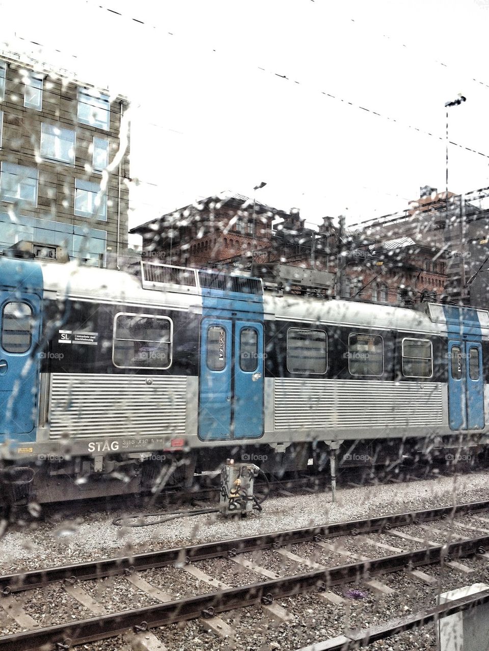 raining on train