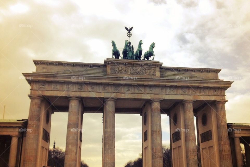 berlin germany brandenburger tor monument / landmark by TomJ