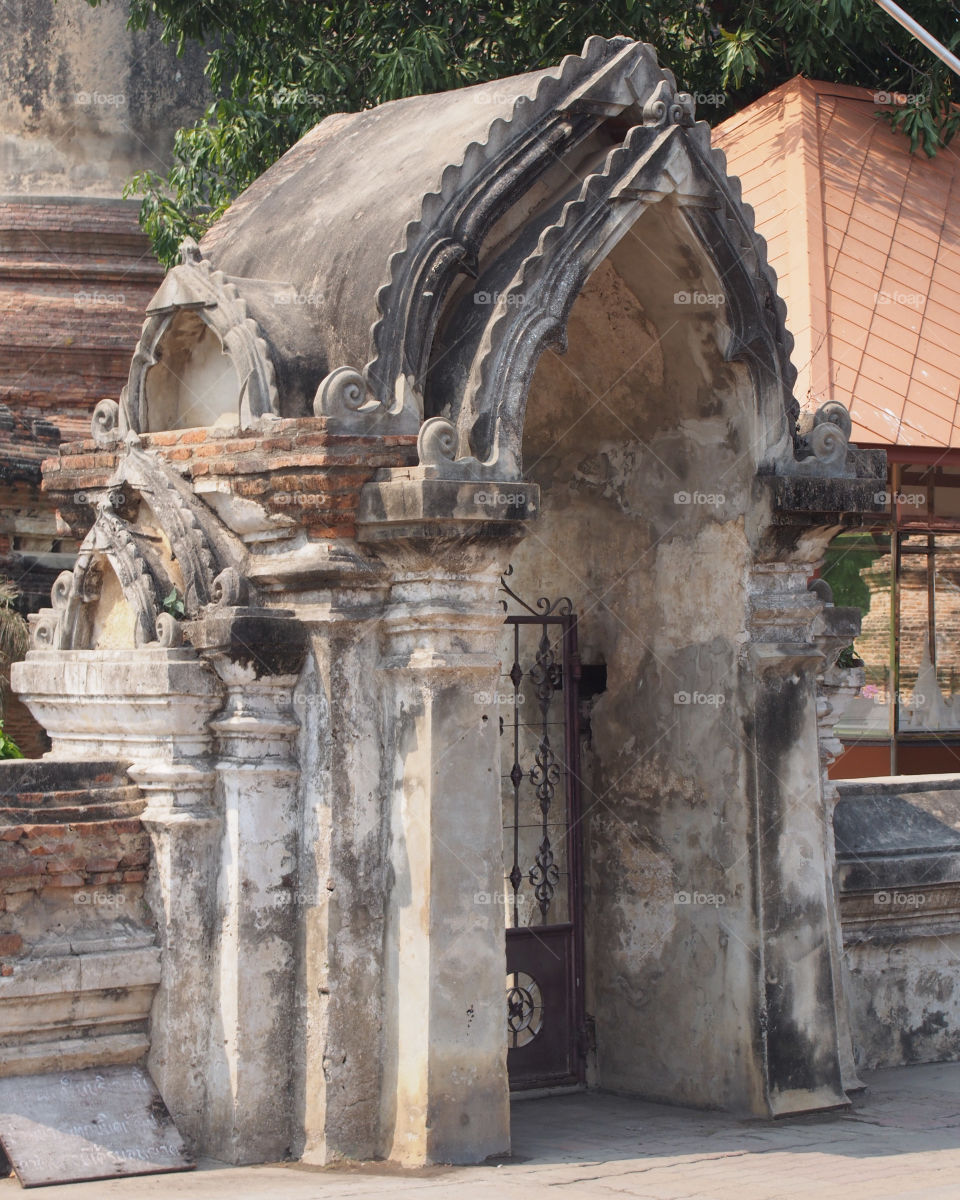 Temple door in Thailand